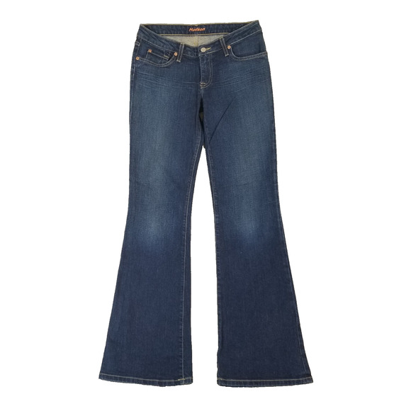 Hudson Jeans women's 29 low rise flare blue stretch denim pants retro Western - Picture 1 of 16
